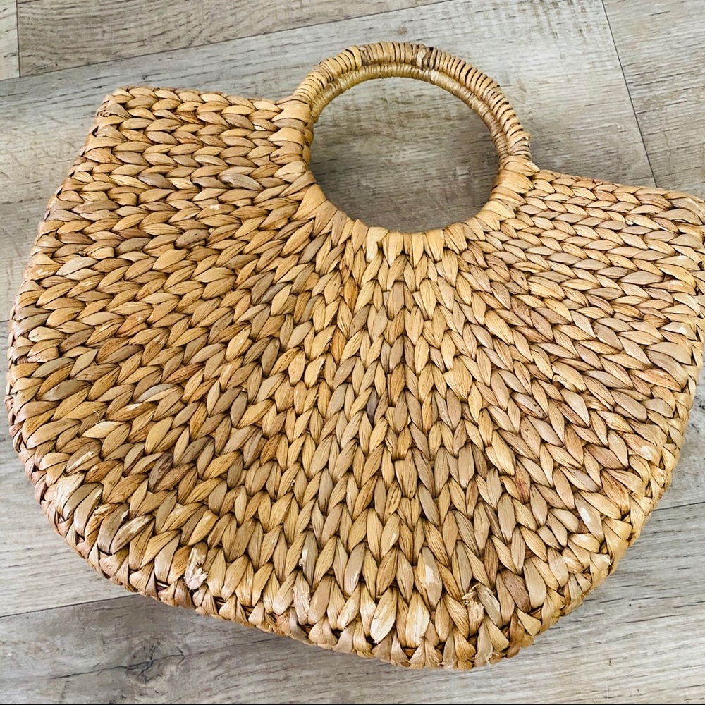 Putu By J. Maclear Rattan Wicker Handbag - image 4